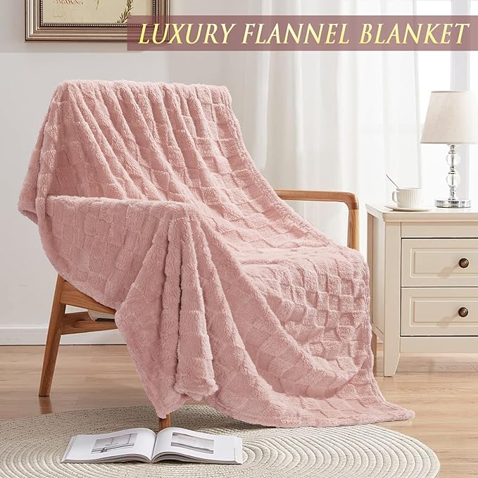 Birthday Gifts for Women, Self Care Gifts Get Well Soon Gifts Basket for Women, Rose Relaxing Spa Gifts Care Package w/ Luxury Blanket, Mothers Day Gifts for Mom Her Wife Girlfriend Friend Sister