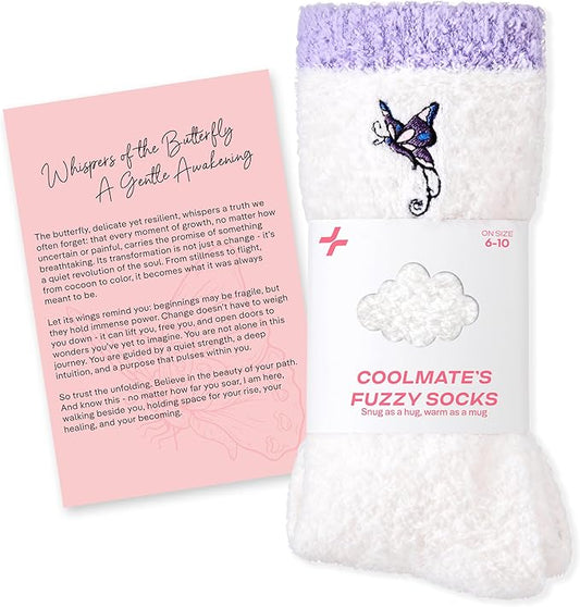 CoolMate GLOBAL Fuzzy Socks for Women Gift Box, Cozy, Soft, Comfy & Cloud-Like Socks, Plush, Durable for Spa, Home