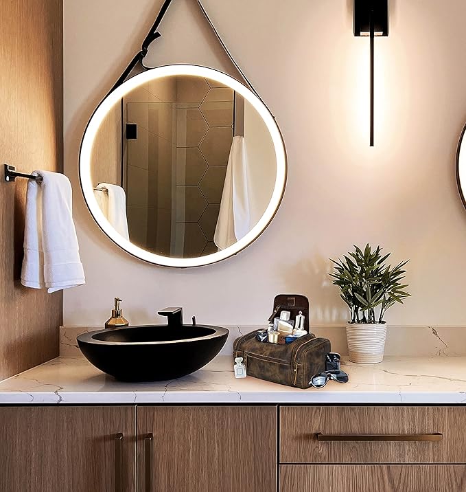 VC VINTAGE COUTURE Leather Toiletry Bag for Men Extra Large Leather Men's Toiletry Bag for Traveling Real Leather Dopp Kit for Men Leather Shaving Bag for Travel