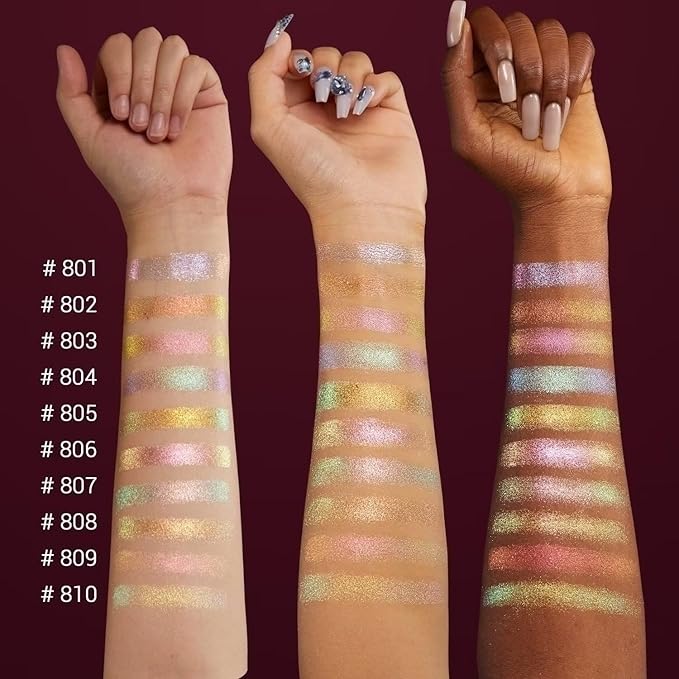 CHARMACY Duochrome Eyeshadow, Insane Shifters Chameleon Eyeshadow, Creates High-Impact, Metallic Eye Looks, 100% Vegan and Cruelty Free (Chameleon-#808, 0.06 Ounce (Pack of 1))