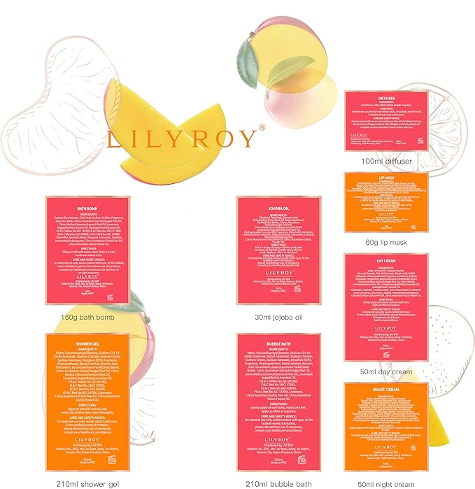 Mothers Day Gifts for Mom - 23-Piece Tropical Bath & Body Basket Set for Women, Spa Gift Basket with Shower Gel, Bath Bomb | Christmas Valentine's Birthday Gift All Occasion Holiday Gift Idea for Her