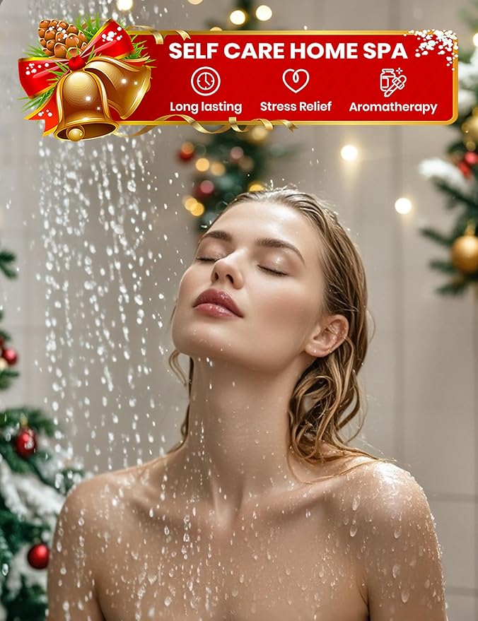 Shower Steamers Aromatherapy - 8 Pack Shower Bombs Christmas Gifts Stocking Stuffers for Women and Men, Stress Relief & Luxury Self Care, Gifts for Women Who Has Everything