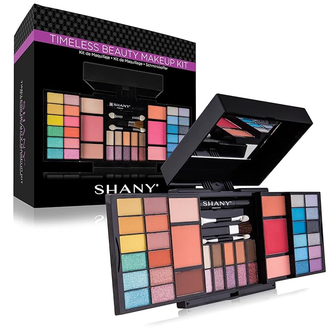 SHANY 'Timeless Beauty' Kit - 36 Eye Shadows, 6 Blushes, Mini Mascara, and Applicators