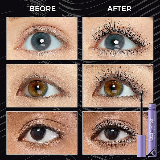 Lash Waterproof Mascara Black, Beauty Makeup Mascara Voluming and Lengthening Long Lasting, Tubing, Curling, Multiplying, Exquisitely 8g/0.28 fl.oz