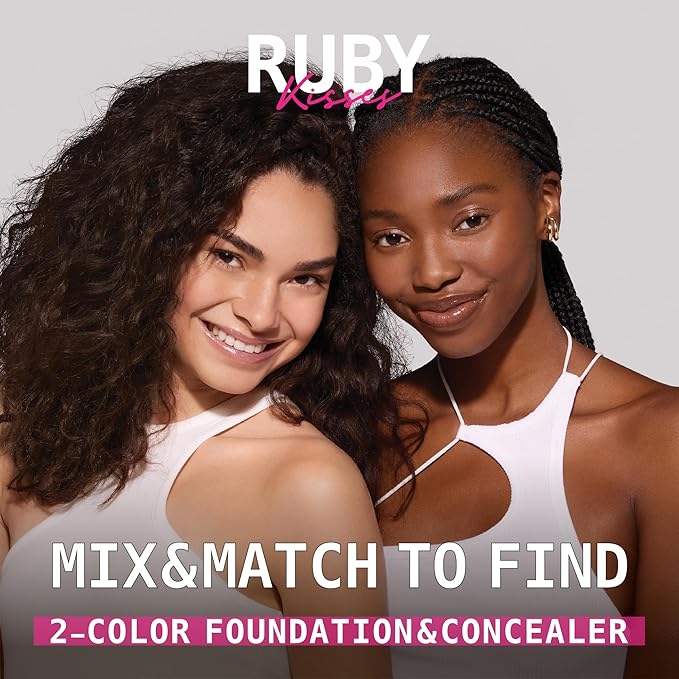 Ruby Kisses 3D Face Creator Cream Foundation & Concealer, 12 Hours Long Lasting, Medium to Full Coverage, Non-Greasy, Ideal for Makeup & Contour Palette (Level 14)