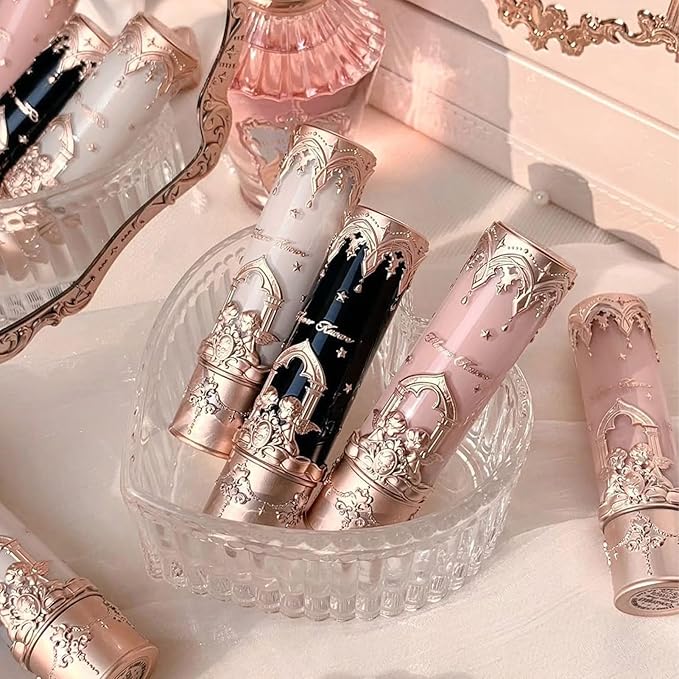 Flower Knows Little Angel Matte Lipstick,Super Soft & Ultra Silky Lip Stick,Long Lasting & Moisturizing Vegan Lip Mud for Girls&Women,Velvety Finish,3.5g,1Count(C08 Sand Tower)