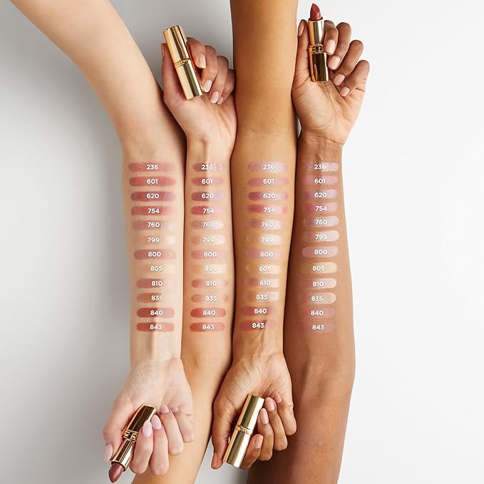 L'Oreal Paris Colour Riche Original Creamy, Hydrating Satin Lipstick with Argan Oil and Vitamin E, Fairest Nude, 1 Count