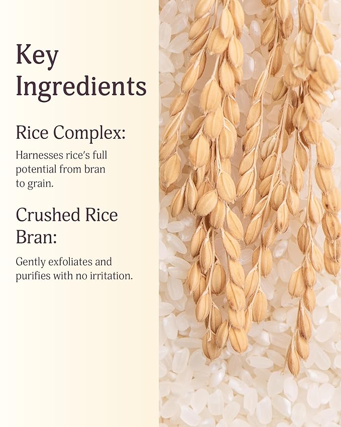 Rice Therapy Rice Bran Foam Cleanser (5.1+5.1fl oz, Pack of 2) - Facial Deep Cleansing Foam for Oily Skin. Radiant, Smooth Skin with Gentle Scrub for Men & Women