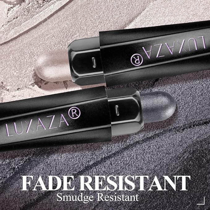 6PCS Cream Eyeshadow Stick Makeup Sets, Metallic And Matte Shimmer Eye Shadow Eye Brightener Stick Pencil Crayon, A12-Neutral Khaki