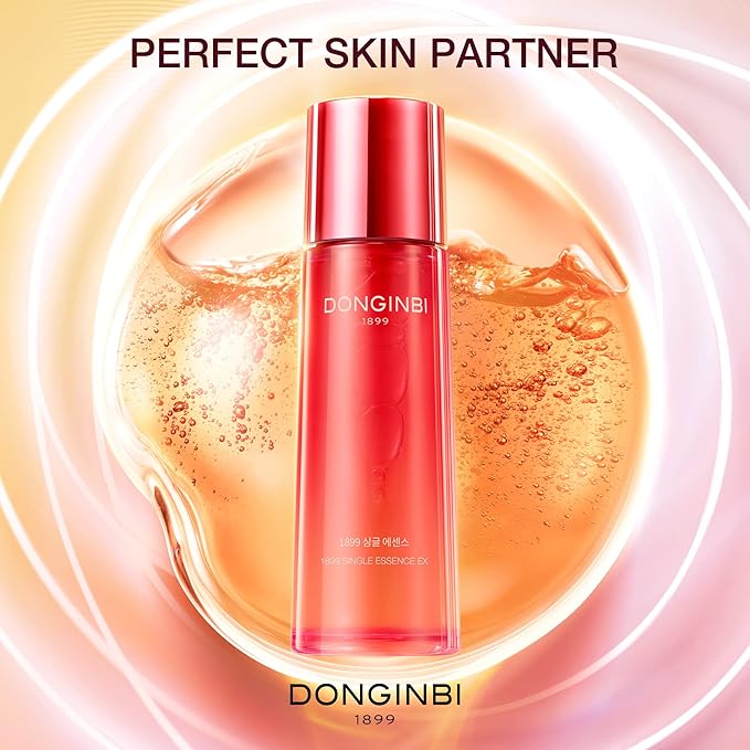 Donginbi Red Ginseng 1899 Single Essence - Firming & Hydrating Serum with Hyaluronic Acid, Korean Red Ginseng Essence, Korean Skin Care Gifts for Women, 2.36 floz / 70ml