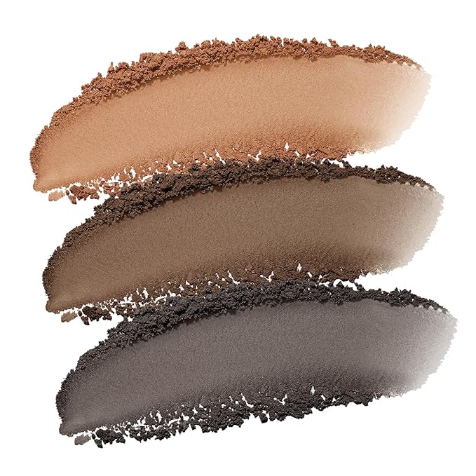 Boobeen 3 Color Eyebrow Powder Palette, Waterproof Eyebrow Makeup, Brow Definer to Shape Perfect Brow，Professional Brow Filler Powder with Brush