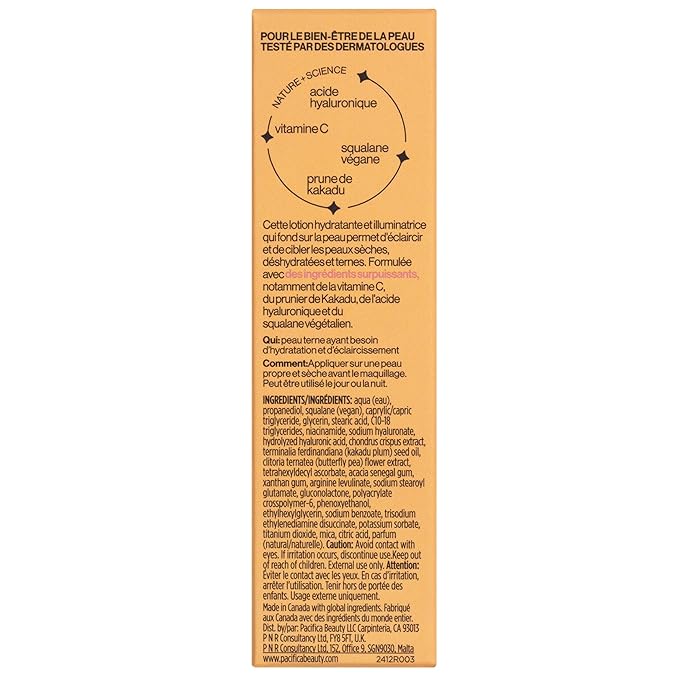 Pacifica Dreamlit Illuminating Facial Lotion – Vitamin C & Niacinamide Brightening Moisturizer for Radiant Glow - Natural Dewy Finish Hydrates & Minimizes Pores - Lightweight Daily Face Cream, Vegan