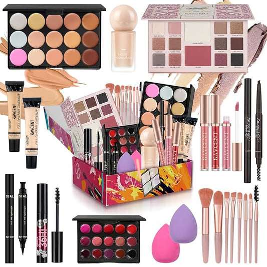 Makeup Kit for Women Teens full Kit Makeup set for Teens Teenagers 14-16 Eyeshadow Foundation Makeup Gift set for Women Makeup Kits for Teen Girls