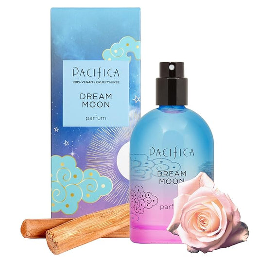 Pacifica Dream Moon Spray Perfume 2 fl oz – Bergamot, Pink Rose, Vanilla, Sandalwood & Patchouli – Clean, Vegan & Cruelty-Free Natural Perfume