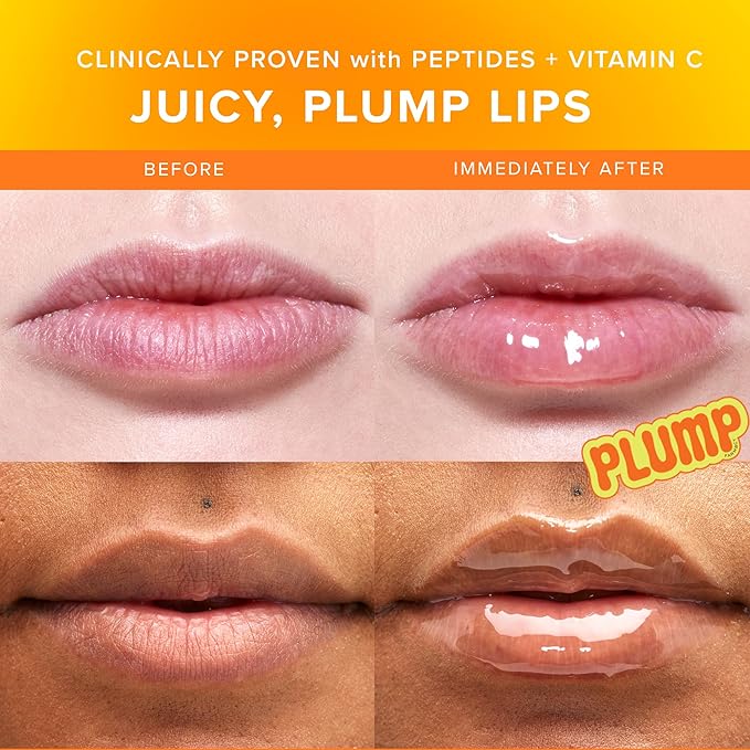 Farmacy Peptide Lip Smoothie - Hydrating Lip Balm with Vitamin C to Visibly Plump & Smooth Lines - Nourishing Treatment with a High-Gloss Finish - Mango (10g)