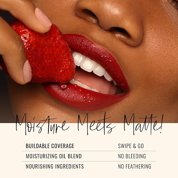 Runway Rogue 90s Vibe Lipstick, Moisturizing Matte Nude Lipstick, ‘Guest List’