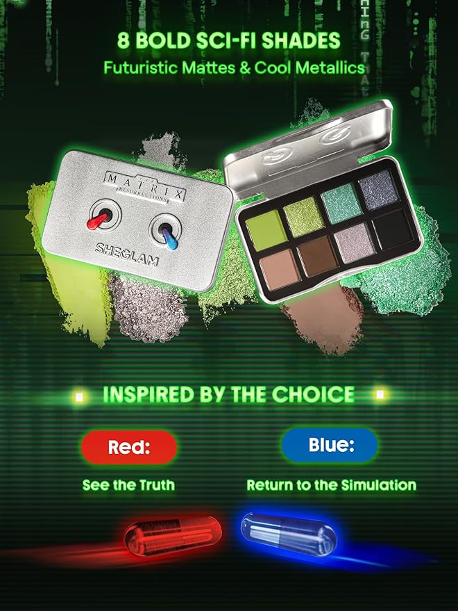 SHEGLAM The Matrix Collection Set All in One Makeup Kit Includes Eyeshadow PaletteLip Balm Highlighter Lip Gloss Blush Make Up Gift Set for Women