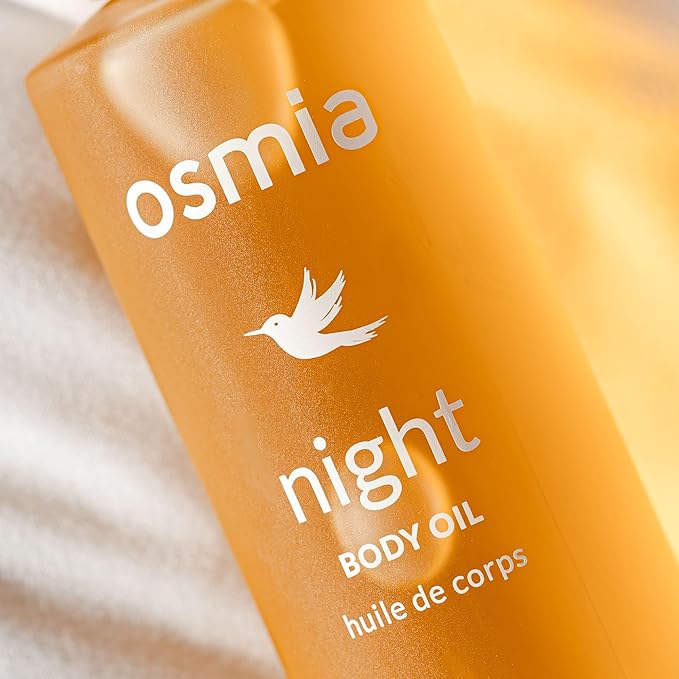 Osmia Skincare - Natural Night Body Oil | Borage Seed, Kukui, Lavender Oils | Nourish, Soothe, Fortify | Clean Beauty For Healthy Skin (1 fl oz | 30 ml)