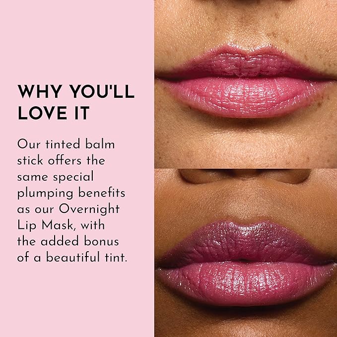 Lawless Forget the Filler Lip Plumping Line Smoothing Tinted Balm - Candy Girl - Premium Tinted Lip Balm with Natural Ingredients to Plump and Smooth Lips for a Firmer, Fuller Look - 0.09 oz