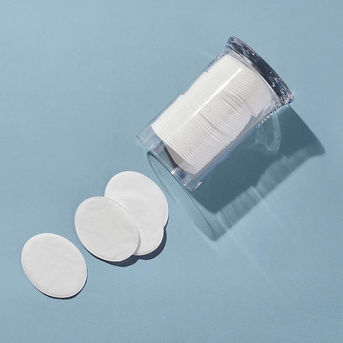 Diane Multi-Layer 3.5" x 2.75" Cotton Ovals, 100% Pure Cotton, Ideal for Makeup Removal, Nail Polish Touch-Ups, Skincare, and Everyday Household Use, 100 Count