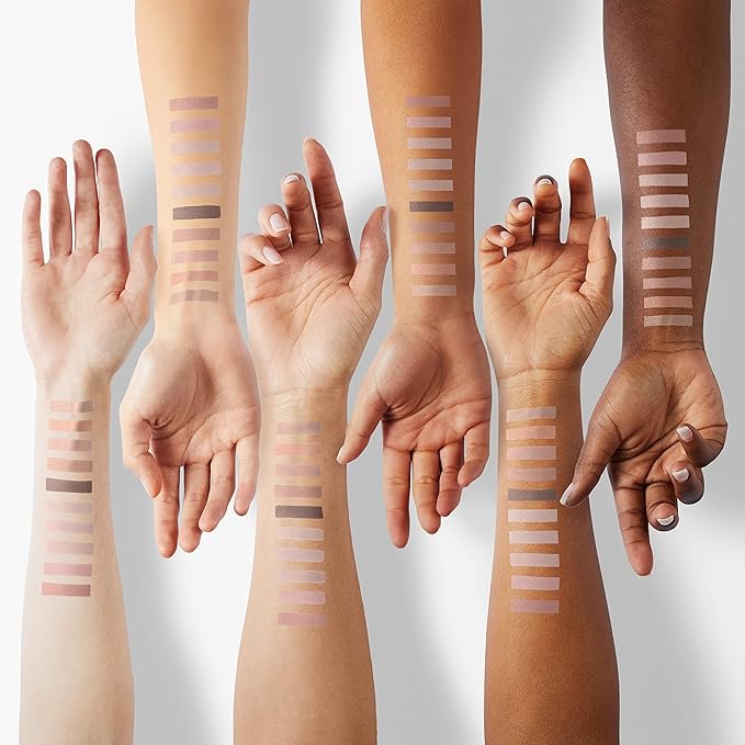 10 Colors Eyeshadow Palette - Light Beige Nude Pink Ivory Naked Eye Shadow Makeup,High Pigmented, Naturing-Looking, Neutral Smokey, Long Lasting High Pigment Matte Eyeshadow for Older Women (Milk Tea)