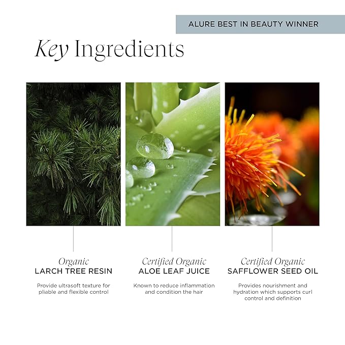 Bell-curve Curl Cream for Curly Hair – Defines, Softens & Controls Frizz, 97% Natural, 11% Organic, Vegan, Clean Beauty, with Safflower Seed Oil & Aloe, Lightweight Moisture & Shine, 4 oz