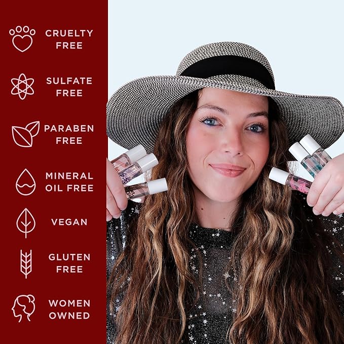 Honestly Margo Roller Girl Roll-On Lip Gloss (Cherry Cherry, 2 Pack) – Lip Gloss for Women with Hydrating Vitamin E & Moisturizing Shine, Refreshingly Lightweight Your Lip Stain, Non Stick Gloss