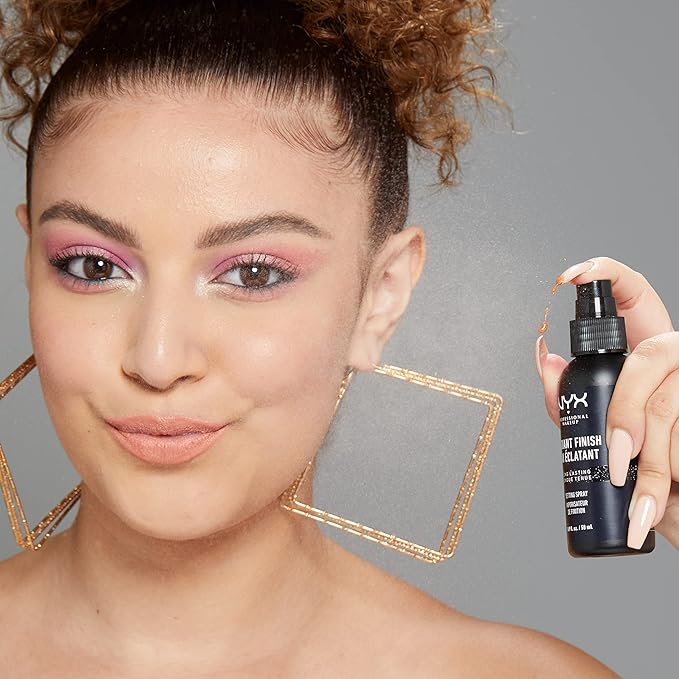 NYX PROFESSIONAL MAKEUP Makeup Setting Spray - Radiant Finish, Long-Lasting Face Mist with Micro Pearls, Vegan Formula
