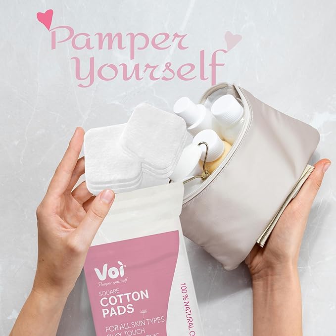 Cotton Pads, Premium Ultra Soft Multi Purpose 5 Layer, Non-Woven, Gentle and Versatile Skin Care Large Rectangle Pads for Salon and Spa Use, Soft, Strong and Durable, Latex Free, 2 Pack of 100 pcs