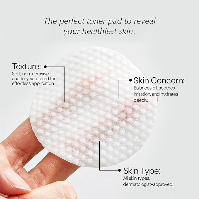 Korean Toner Pads With Witch Hazel - 100 Ct | Hydrating, Exfoliating Pads & Pore Care Korean Skincare - Gentle, Alcohol-Free, with Glycerin and Centella for Sensitive Skin by La Pure Cosmetics
