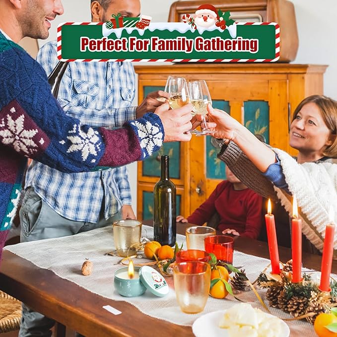 12 Pack Christmas Scented Candles with Natural Soy Wax, Long Lasting Aromatherapy Soy Candles for Home Scented, Christmas Candles Gift Set for Women & Friends