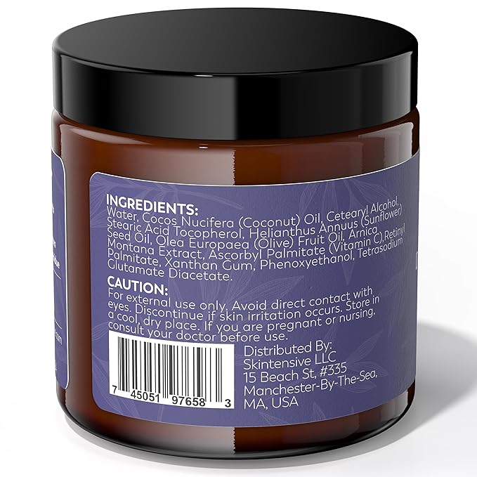 SKINTENSIVE Specialized Fragile Skin Moisturizing Cream for Thin Skin - Moisturizing Formula for Daily Use on Face, Hands & Body - With Vitamins A, C & E and Arnica - 4oz [Packaging may vary]