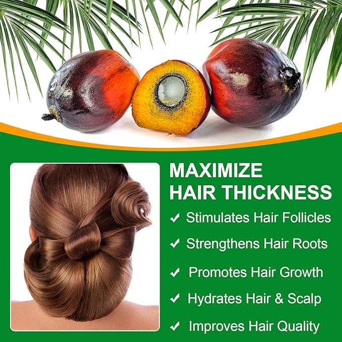 Batana Oil - Pure & Natural Hair Growth Oil from Honduras, Eliminates Split Ends, Enhances Radiance for All Hair & Skin Types, 4.04 fl oz (pack of 2)