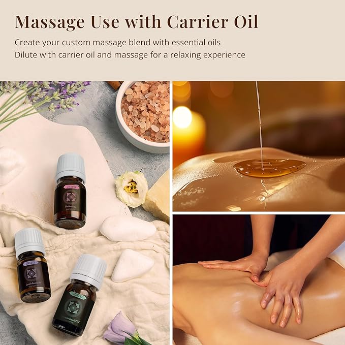 Essential Oils Gift Set – 8×5ml for Sauna Aromatherapy, Diffuser, Spa & Candle Making – Lavender, Frankincense, Peppermint, Rosemary, Tea Tree, Lemon Eucalyptus & More