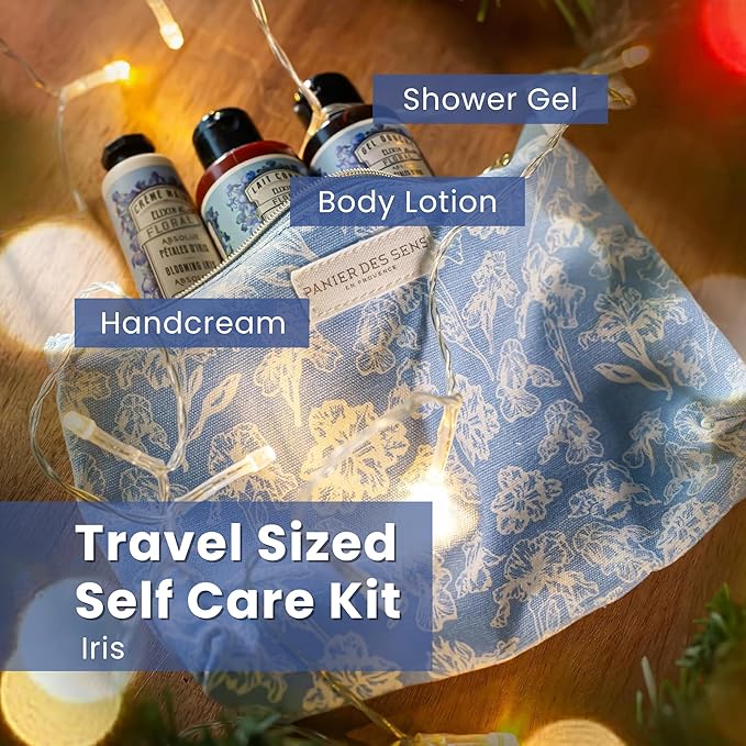 Panier des Sens Body Lotion, Moisturizer - Made in France 97% natural - 8.45 Floz/250 ml (Iris Set)