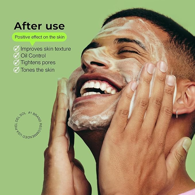 Acne Foaming Wash Cleanser, Benzoyl Peroxide Acne Treatment for Face, Body, pH Balancing - Fragrance-Free Foam Face Wash Moisturizer with Licorice Root, Vitamin E, Antioxidants 250ml.