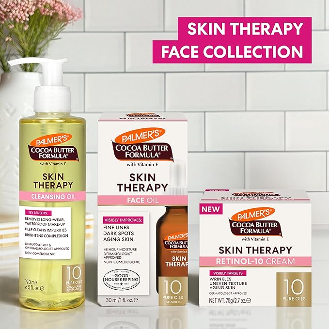 Palmer's Cocoa Butter Formula Face Cream, Skin Therapy Retinol-10 Moisturizer, 2.7 Oz, Vitamin E & Hyaluronic Acid, Helps Reduce Fine Lines & Uneven Skin Tone, 48Hr Moisture, Dermatologist Approved