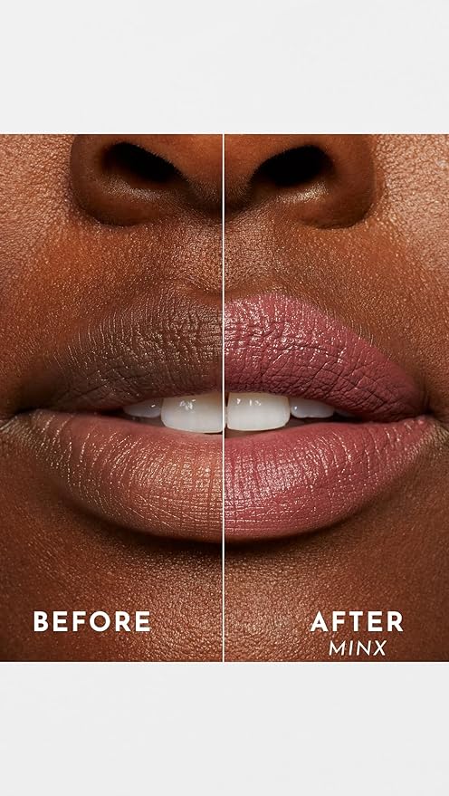 Lawless Women's Forget the Filler Lip-Plumping Line-Smoothing Satin Cream Lipstick, Minx, Pink, 0.1 Ounce