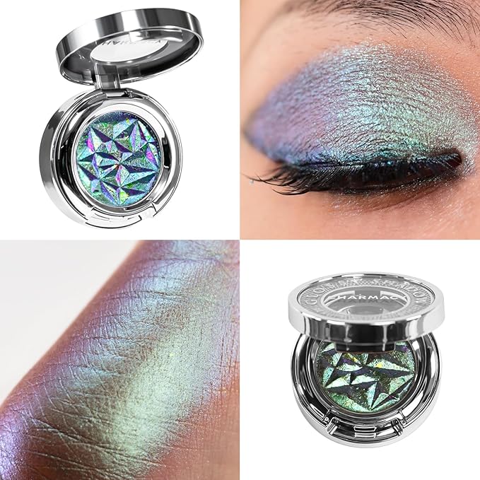 CHARMACY Duochrome Eyeshadow, Insane Shifters Chameleon Eyeshadow, Creates High-Impact, Metallic Eye Looks, 100% Vegan and Cruelty Free (Chameleon-#804, 0.06 Ounce (Pack of 1))