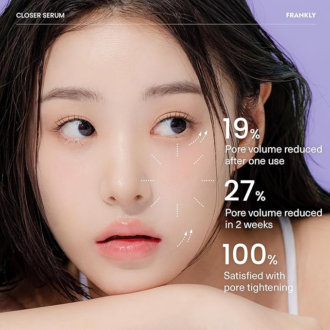 FRANKLY Pore Perfecting Set : Closer Serum, Toner Pads & Cleansing Oil | Deep Cleansing, Hydration, Pore Refining | For Sensitive, Oily & Acne-Prone Skin | Vegan | glass skin korean skincare set