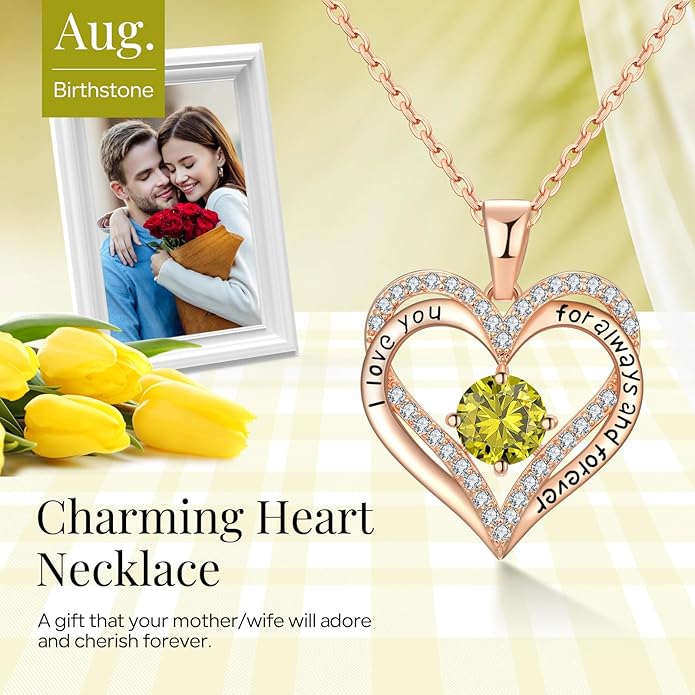 18K Rose Gold Necklaces for Women Birthday Gifts for Women Jewelry for Women Birthday Gifts for Wife Girlfriend Daughter Wife Birthday Gifts for Anniversary Mothers Day Christmas Valentines Gifts