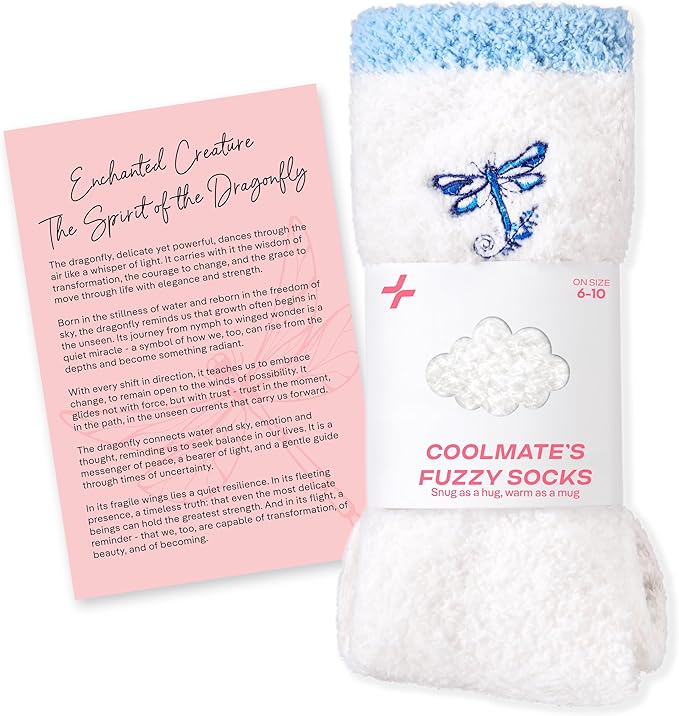 CoolMate GLOBAL Fuzzy Socks for Women Gift Box, Cozy, Soft, Comfy & Cloud-Like Socks, Plush, Durable for Spa, Home