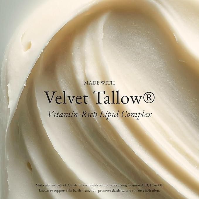 Ultra Clarifying Cream – Grass Fed Precision Blend Amish Tallow Body Butter for Face & Skin, Toning Whip for Skin Elasticity, Smooth & Radiant Skin, Nourishing Texture Boosting Balm, 2oz