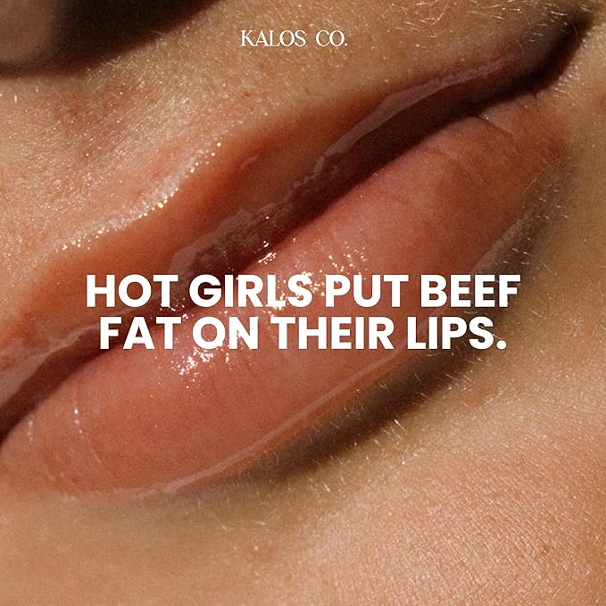 Tinted Lip Oil with Tallow & Lanolin – Hydrating Balm-Gloss Hybrid with Cherry Seed Oil & Castor Oil – Natural Mineral Pigments, Nourishing Moisture, Non-Sticky Shine (5 Shades) (Bare)