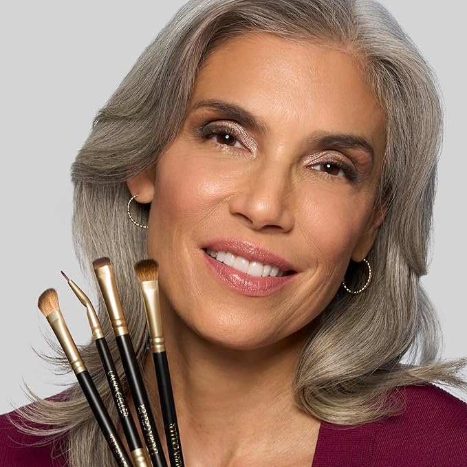 LAURA GELLER NEW YORK Shadow Skills 4-Piece Brush Set - Essential Eyeshadow Brushes - Pack of 4