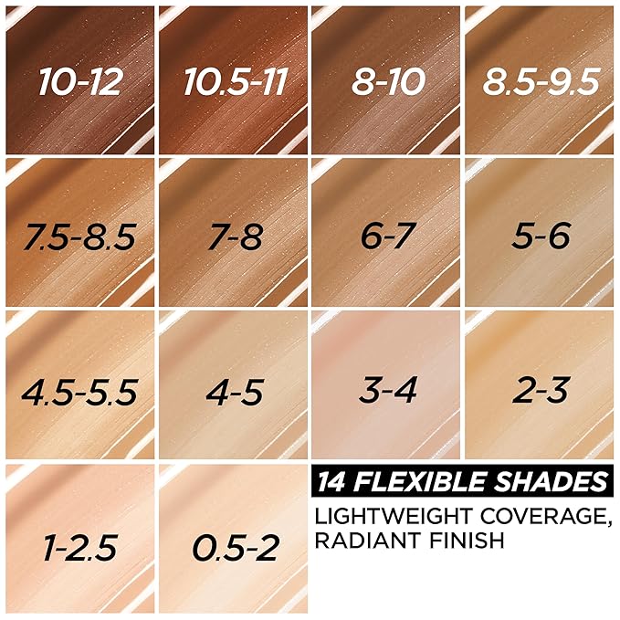 L'Oreal Paris True Match Nude Hyaluronic Tinted Serum Foundation with 1% Hyaluronic acid, Deep 8-10, 1 fl. oz.