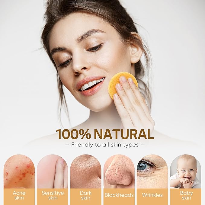 200PCS Compressed Facial Sponges, Cleansing, for Personal Spa Esthetician Use