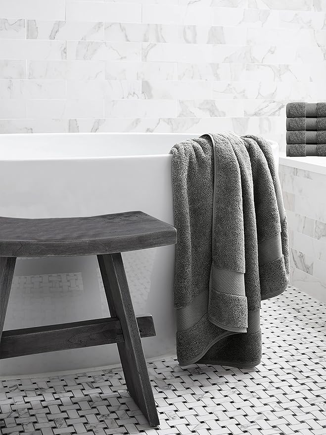 Delara Organic Cotton Luxuriously Plush Bath Towel 20 Piece Set|GOTS & Oeko-TEX Certified|Premium Hotel Quality Towels|Feather Touch Technology|650 GSM Long Staple|Soft, Quick Dry & Ultra-Absorbent