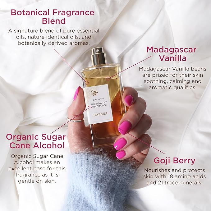 Lavanila Pure Vanilla Perfume for Women, 1.7 oz / 50 ml - Pure Madagascar Vanilla & Creamy Tonka Bean Fragrance, Clean and Natural Eau de Parfum Made In USA