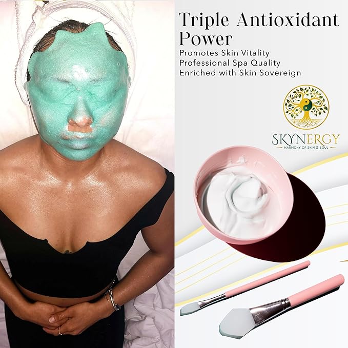 Skin Sovereign Jelly Face Mask | HydroGlo Jelly Mask for Skin Hydration | Radiance and Reduced Pigmentation | Vajafacial |12 Applications (30 Fl Oz)